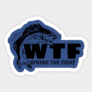 funny fishing Sticker